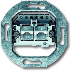 Unterputz Einsatz UAE-Anschlussdose 2-fach Kat. 3 