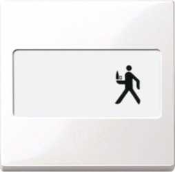 Wippe mit Schriftfeld polarweiß glänzend 