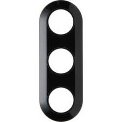 Abdeckrahmen 3-fach Serie 1930 - schwarz/ glänzend 