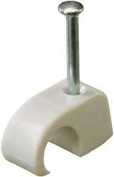 Rundschelle 6/25 Stahlnagel verzinkt Ø 2 mm lichtgrau 