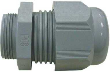 Dichtkabelverschraubung POWTL 25 ISO-L RAL7035 lichtgrau PA langem Gew 