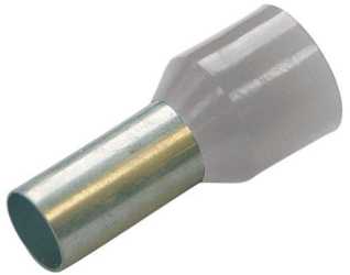 Aderendhülse isoliert 0,75 mm² - L 12 mm grau 