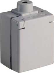 PERILEX-AP-Steckdose 16A IP44 grau 