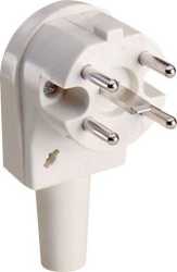 PERILEX-Winkelstecker 16A Duroplast weiß 