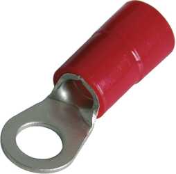 Ringkabelschuh isoliert 10 mm² M6 Nylon rot 