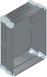 Putzwanne mit Rückwand komplett außen B586xH778xT245mm 
