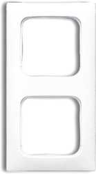 Abdeckrahmen 2-fach Linear-102 weiß glänzend Reflex SI 