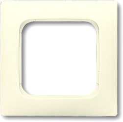 Abdeckrahmen 1-fach Linear-102 cremeweiß glänzend 