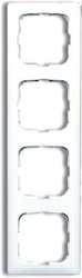Abdeckrahmen 4-fach Linear-102 weiß glänzend Reflex SI 