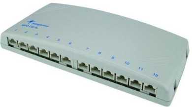 Patchpanel MPD 12-HS 12XRJ45 geschirmt AP 