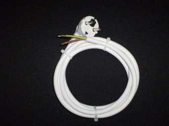 Schuko-Zuleitung KAS3/SW H05VV-F 3G 1mm² 3m schwarz 