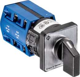 Umschalter mit 0-Stellung 1polig 60° 2 Loch Befestigung 16/22,5 mm 