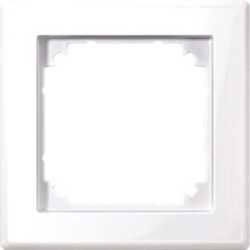 Abdeckrahmen 1-fach aktivweiß glänzend 