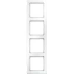 Abdeckrahmen 4-fach Q.1 - polarweiß/samt 