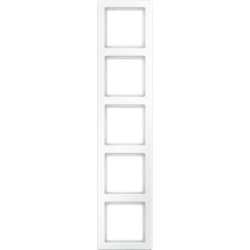 Abdeckrahmen 5-fach Q.1 - polarweiß/samt 