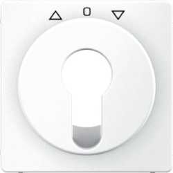 Zentralstück für Jalousie-Schlüsselschalter/-taster Q.1 weiß samt 