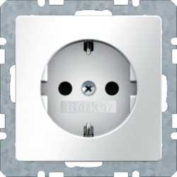 SCHUKO-Steckdose Q.1 - polarweiß/ samt 
