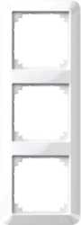 Abdeckrahmen 3-fach polarweiß glänzend 