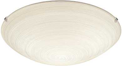 Wand/Deckenleuchte E27 1x60W weiß Wischglas MALVA 