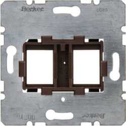 Tragplatte mit brauner Aufnahme 2fach Modul Einsatz 