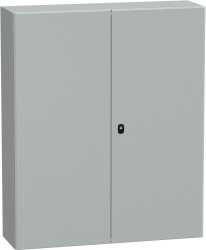 S3D Wandschrank Stahlblech Volltür (2T) mit Montageplatte H1200 x B1000 x T300mm 