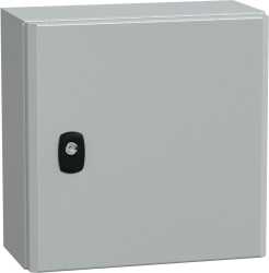 S3D Wandschrank Stahlblech mit Volltür mit Montageplatte H300 x B300 x T150 mm 