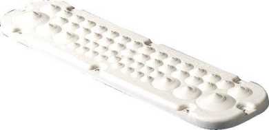 Kunststoff-Kabelflanschplatten mit Membranen Größe 4 