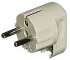 Flachstecker verst.einfach weiß 