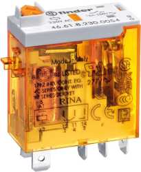 Miniaturelais mit Flachsteck-Anschluß 1 W 16 A 230 V AC Serie 46 