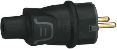 Gummistecker schwarz 