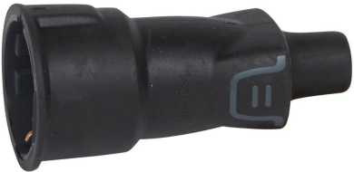 Gummi-Kupplung schwarz 