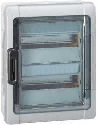 Feuchtraumverteiler Aufputz Plexo3 IP65-IK09 2-reihig 24 Module 