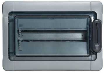 Feuchtraumverteiler Aufputz Plexo3 IP65-IK09 1-reihig 18 Module 