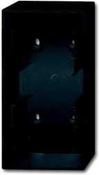 Aufputz Gehäuse future 2-fach schwarz matt 