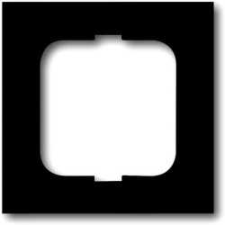 Abdeckrahmen future 1-fach Linear schwarz matt 