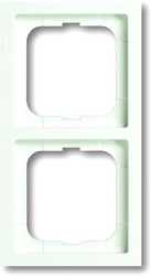 Abdeckrahmen future 2-fach Linear weiß matt 