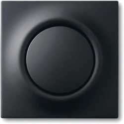 Zentralscheibe impuls mit Betätigungsknopf und Glimmlampe schwarz 