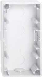 Aufputz-Gehäuse 2-fach aktivweiß glänzend 