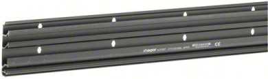 Sockelleistenkanal Unterteil 3 Kammern aus PVC zu SL 20x80mm schwarz 