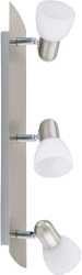 Wand/Deckenleuchte E14 3x40W nickel-matt ENEA 