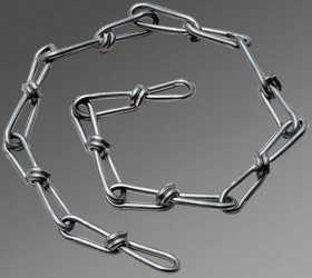 Knotenkette 30m per Rolle feuerverzinkt 