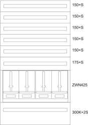 Zählerverteiler-Montageeinsatz Kärnten BPZ-MES-KN-1000/17-4 