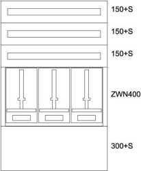 Zählerverteiler Montageeinsatz Niederösterreich 800/12-3Z 