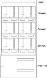 Zählerverteilereinsatz Steiermark BPZ-MES-STN-1000/2012ST 