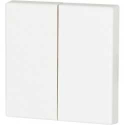 Wippe 2-fach ohne LED weiß 