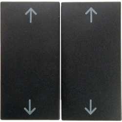 Wippen mit Aufdruck Symbol Pfeile B.1/B. 3/B.7 Glas anthrazit matt 