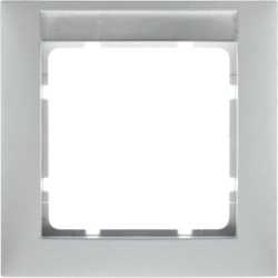 1-fach Rahmen mit Beschriftungsfeld S.1 - polarweiß / matt 