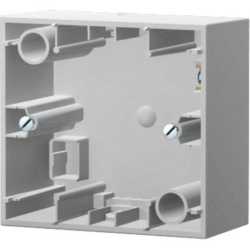 Aufputz-Gehäuse 1-fach K.1 glänzend polarweiß 