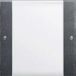 Wippenset 1-fach beschriftbar System 55 Klar/anthrazit 