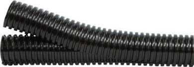 Wellrohr aus PA6 geschlitzt und verschließbar schwarz 